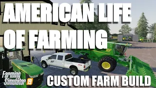 American Life of Farming FARM BUILD | PC MAP | USA MAP | Timelapse | Farming Simulator 19