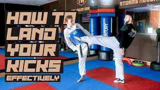 How to Land Your Kicks Effectively | Taekwondo Sparring Tips