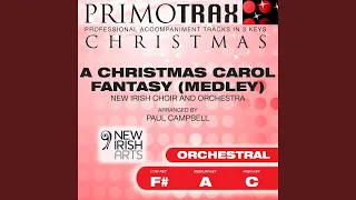 A Christmas Carol Fantasy (Medley) (High Key - C - Orchestral Performance Backing Track)