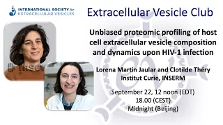 Extracellular vesicle composition and the EV Profiler: Clotilde Théry and Lorena Martin Jaular