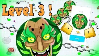 Agar.io Mobile UNLOCKING LEVEL 3 SKINS!! BEST Gameplay Solo & Duo!!