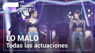 Todas las actuaciones de LO MALO, de **AITANA WAR**  | OT 2017