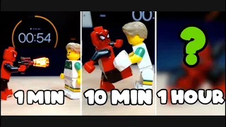 Speed Challenge | Spider Man Stop Motion 1 min 10 min 1hour