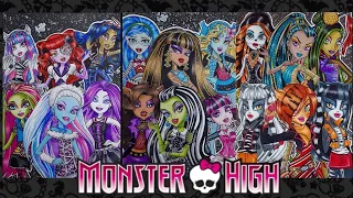 Desenho de mais de 30 personagens de Monster High!