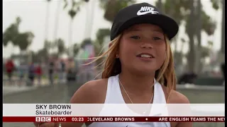 Olympic skateboarding hopeful aged just 10 (UK/(Global) - BBC News - 14th March 2019