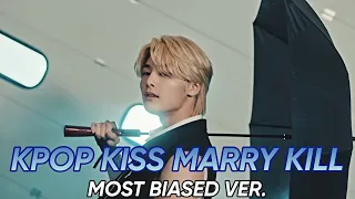 [KPOP KISS MARRY KILL] MOST BIASED VER. (DECEMBER 2022)