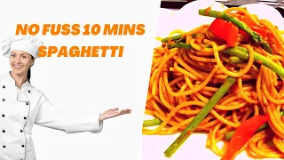 Quick Dinner Spaghetti in 10 Minutes: The Best Quick Dinner Recipe Ever!