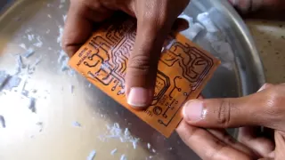 Making of PCBs at home, DIY using inexpenive materials