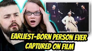 1810, Earliest-Born Person Ever Captured on Film. Pope Leo XIII. (1896) Reaction