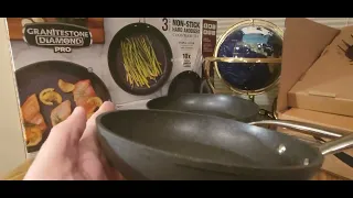 Granitestone Pro Hard Anodized Cookware Set Nonstick Frying Pans (EPISODE 4068)  Amazon Unboxing