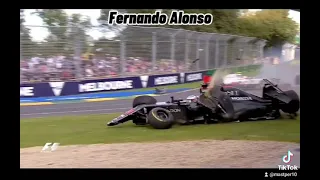 peores accidentes de cada piloto f1