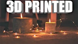 Making Cement Candles with 3D Printed Molds