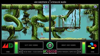 Flashback (Sega Genesis vs SNES) Side by Side Comparison