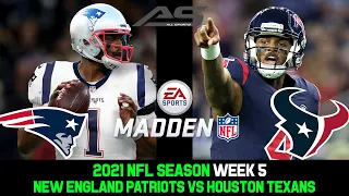 NFL 2021 Season - Week 5 - New England Patriots vs Houston Texans- 4K - AllSportsStation