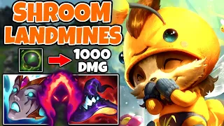 AP TEEMO SHROOM BUILD makes them LANDMINES that hit for 1000 | 12.14 - League of Legends