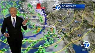 Here's how much rain, mountain snow to expect in SoCal on Friday