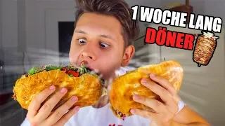 Eine Woche nur DÖNER ESSEN 2.0😵🥙 - SELBSTEXPERIMENT (200k Special🎆)