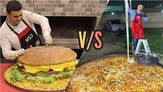 3 type GIANT Pizza🍕 V/S Burger 🍔#CZN_BURAK  cooking #thesmilingchef