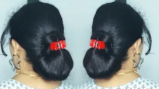 Very Easy Juda Hairstyle Using Clutcher For Ladies! juda hairstyle for long hair ! Hair Style Girl