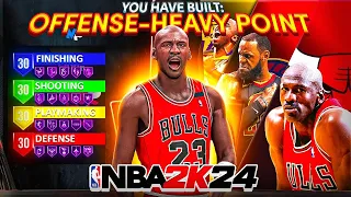 My *NEW* OFFENSE-HEAVY POINT BUILD has WON ME $19,500 on NBA 2K24...