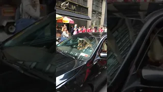Liverpool fans celebrate in New York after the final