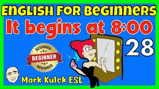Time & Actions (англійською для початківців - серія №28) | Англомовна практика - Марк Кулек ESL