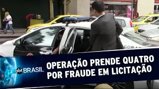 Operação do MP prende 4 pessoas acusadas de fraude em licitação no Rio | SBT Brasil (12/11/19)