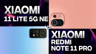 XIAOMI REDMI NOTE 11 PRO 5g vs XIAOMI 11 LITE 5G NE full comparison and review