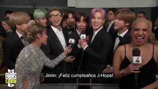 [SUB. ESPAÑOL] Entrevista a BTS en la Alfombra Roja de los Grammys 2019 - Recording Academy