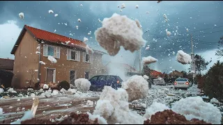 Europe NOW! Catastrophic Hailstorm Wreaks Havoc: Widespread Damage and Devastation