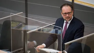 Rede von Außenminister Alexander Schallenberg im Nationalrat am 17.11.2020