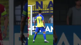 CR7 Free Kick 🚀 | Al Nassr vs Abha #FIFA23