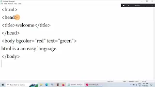 HTML creating a html program in notepad