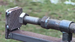 A simple clamp made of metal scraps