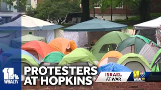 Johns Hopkins University, protesters work to reach resolution