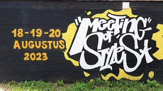 "Meeting of Styles" - street-art festival in Antwerpen - 18-20 August 2023