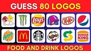 Guess The Logo In 3 Seconds | Food & Drink Edition | 80 Logos