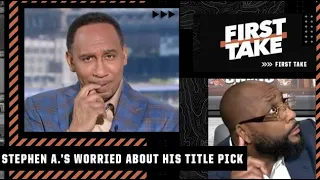 The Warriors’ close Game 4 win is making Stephen A. worried about his title pick 👀 | First Take