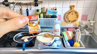 Re-Ment Mini Kitchen | Toy Food Cooking | Toy Miniatures | Yummy Pancakes with Ice-Cream