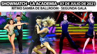 Showmatch - Programa 07/07/21 - Samba de Ballroom: Rocío Marengo, Angela Leiva y Viviana Saccone