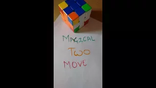 How To Solve Rubik's Cube By"Magical Two Move" Method/"जादुई दो मूव" से क्यूब को कैसे हल करें..!