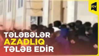 Kirmanşah universitetinin tələbələri də aksiyalara qoşuldular - İranda aksiyalar davam edir