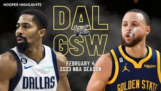 Dallas Mavericks vs Golden State Warriors Full Game Highlights | Feb 4 | 2023 NBA Season