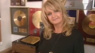 Bonnie Tyler shows off her awards display