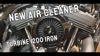 Changing air cleaner on my hd 1200 iron sportser from stock to turbine