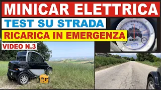 TEST SU STRADA E CARICA IN EMERGENZA DA GENERATORE