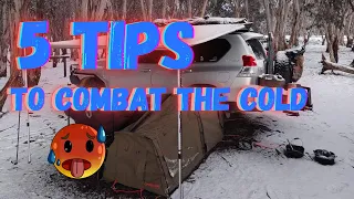 Winter Camping Tips - 5 tips on how to keep warm at camp -