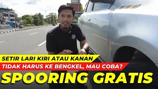 Cara spooring mobil manual tanpa ke bengkel