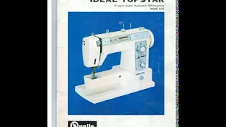 Manual  Ideal Topstar Super Automatic 785 Nähmaschine Sewing machine Швейная машина