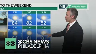 Friday will bring plenty of sunshine in Philadelphia after Thursday's severe weather threat